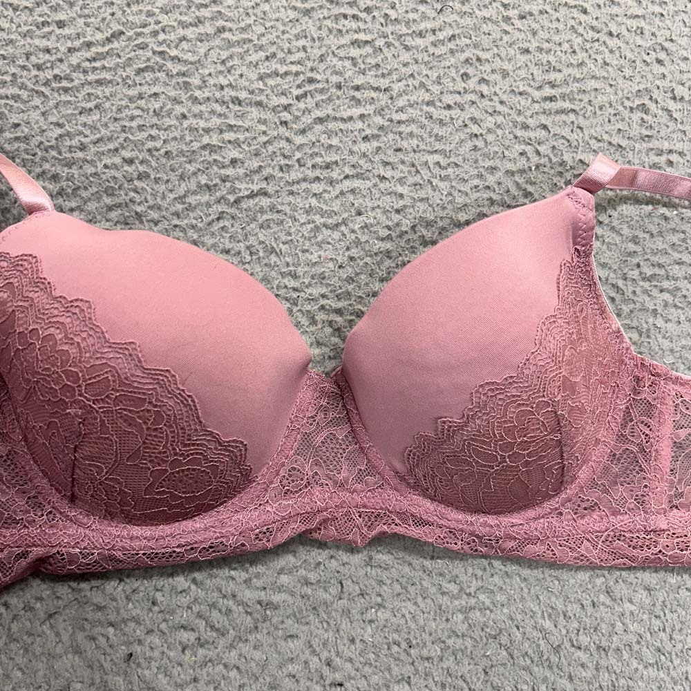 Dreamwear Bra 38C Pink T-Shirt Bra 2243-36 Lace Trim